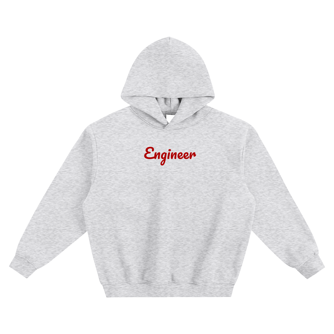 ‘ENGINEER’ Fleeced Boxy Hoodie